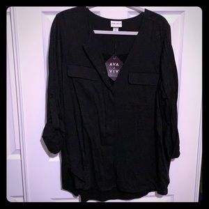 3/4 Sleeve Button Up